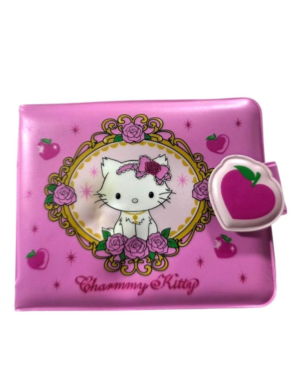 Charmmy Kitty Pink Wallet Cherry Heart Design By Sanrio 2007 Cute Cat
